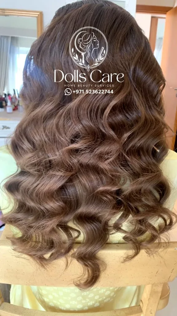 Cascade waves hair styling at home Dubai