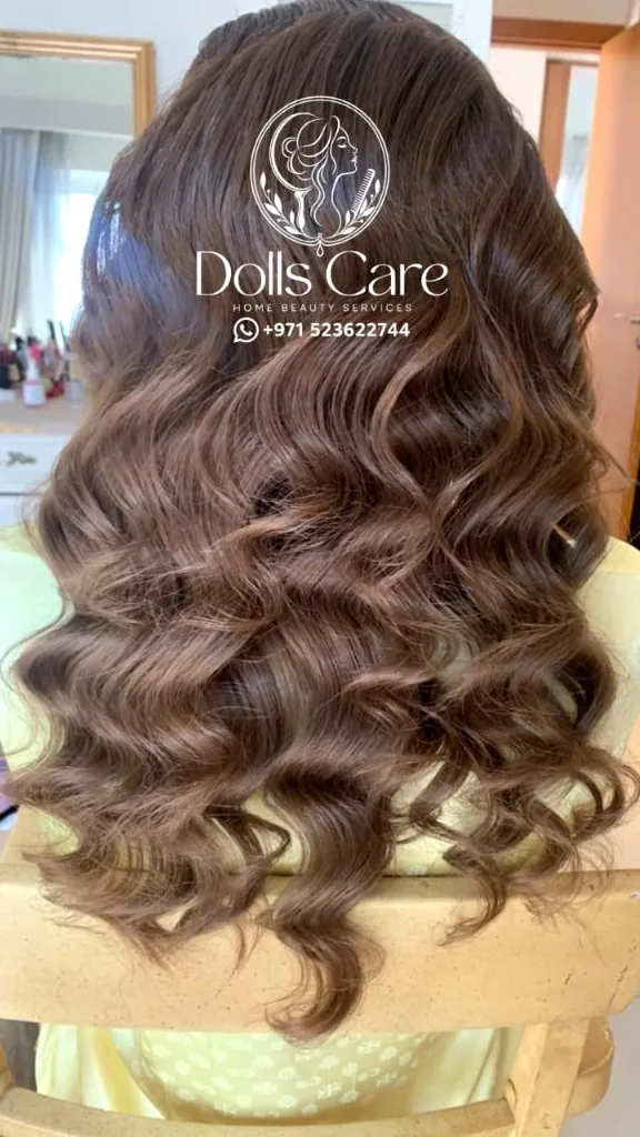Glamour waves hair styling at home Sharjah