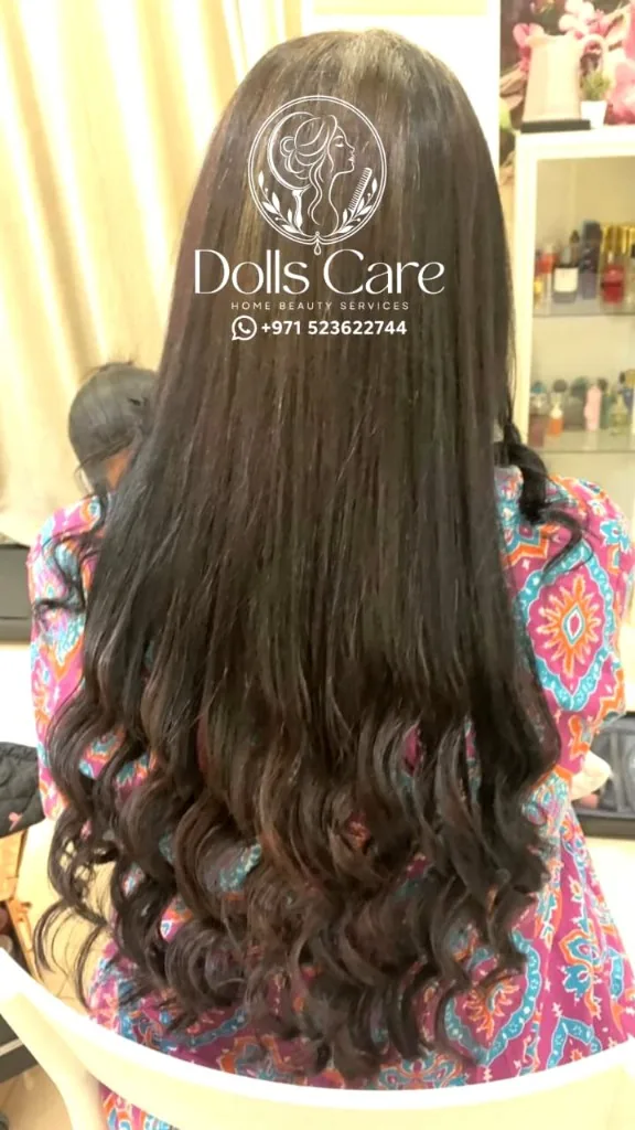 Layered waves hair styling at home Ajman